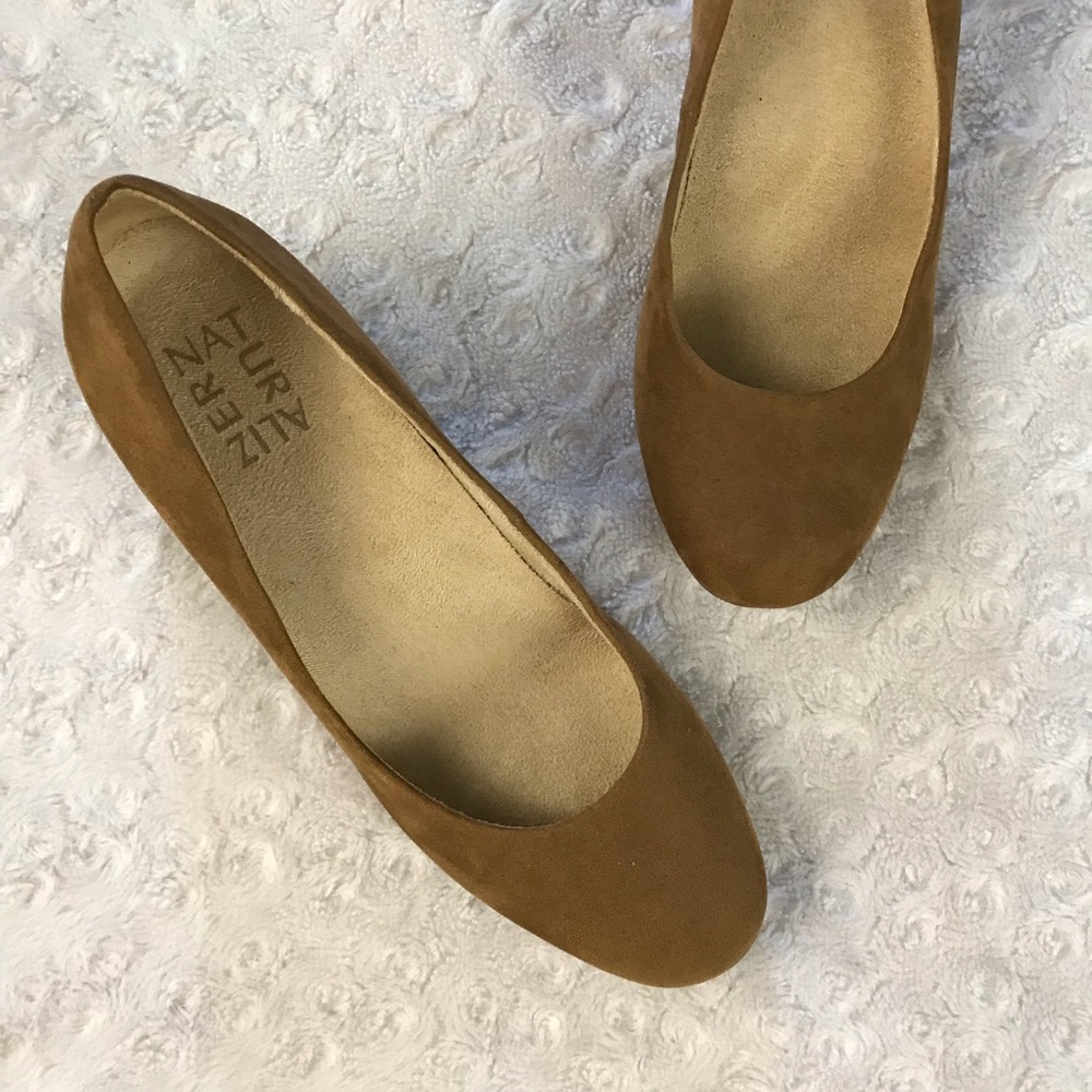 Naturalizer Donelle Faux Suede Block Heels Brown